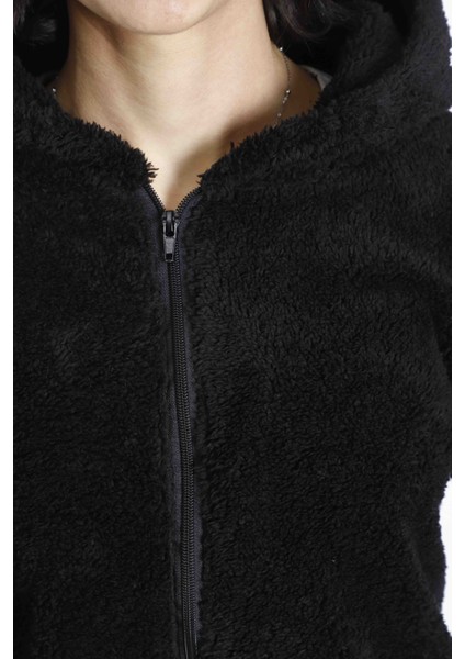 Welsoft Ceket Polar Kışlık Peluş Kapşonlu Ceket fırsatları