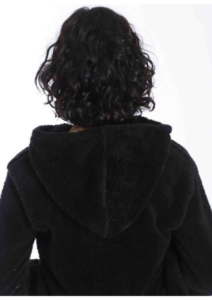 Welsoft Ceket Polar Kışlık Peluş Kapşonlu Ceket indirimleri