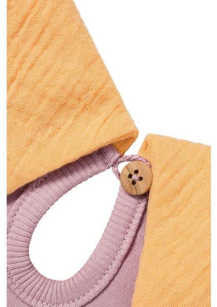 Müslin Yaka Detaylı Sweatshirt Lila modelleri