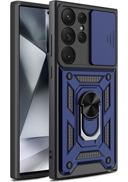 Samsung Galaxy S24 Ultra Kılıf Impact Resistant Lacivert