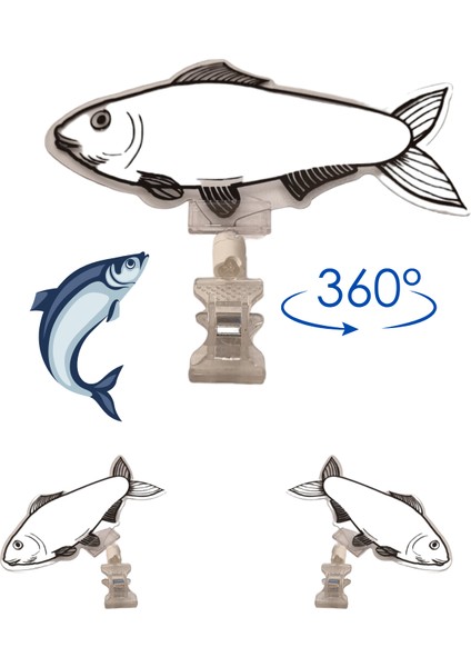 20 Adet Yaz Sil Mini Boy Mandallı Balık Fiyatlık Etiketi Balıkçı Etiketi Balık Tezgah Etiketi modelleri