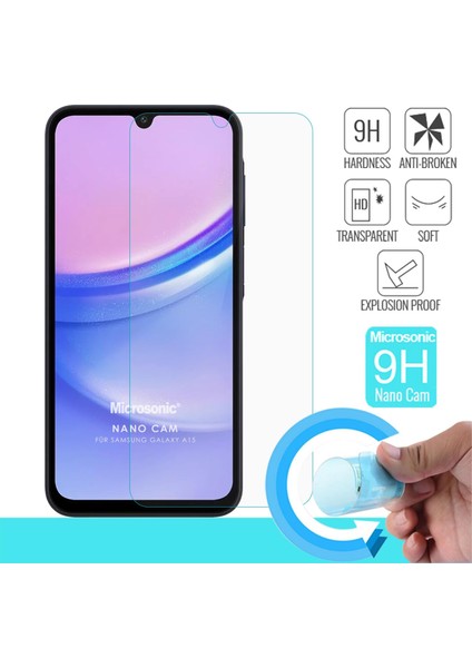 Samsung Galaxy A15 Nano Glass Cam Ekran Koruyucu
