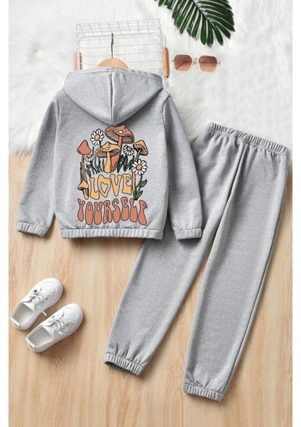 Only Trendwear Çocuk Mantar Baskılı Eşofman Takımı