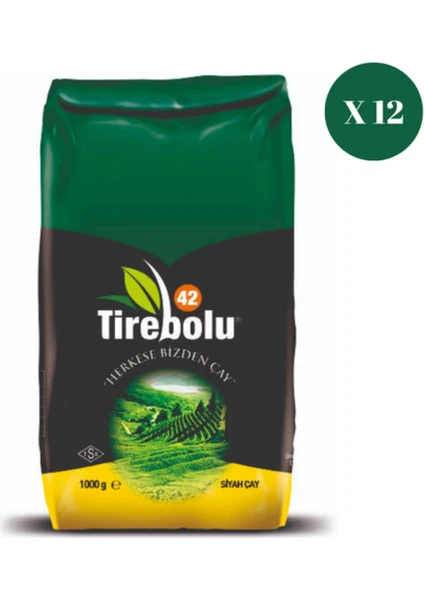 Tirebolu 42 Paket Çay 1000 gr x 12