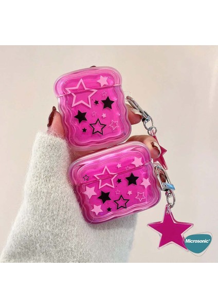 Air-Podss 1. Nesil / 2. Nesil Kılıf Figure Series Cosmicstar Koyu Pembe