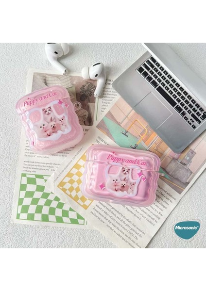 Air-Podss 1. Nesil / 2. Nesil Kılıf Figure Series Cosmicstar Koyu Pembe
