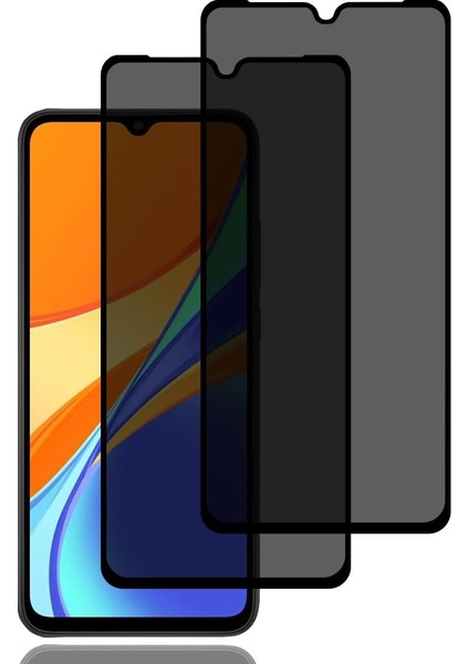Xiaomi Redmi 9c Uyumlu Hayalet Ekran Koruyucu Cam 5d Privacy Yandan Görünmez Gizlilik Sağlayan Ekran Koruyucu Camı Tam Kaplar