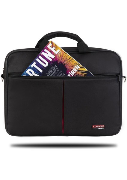 WTX300 Wtxpro serisi 15.6 Inch Uyumlu Su Geçirmez Kumaş Macbook, Laptop , Notebook El Çantası- Siyah