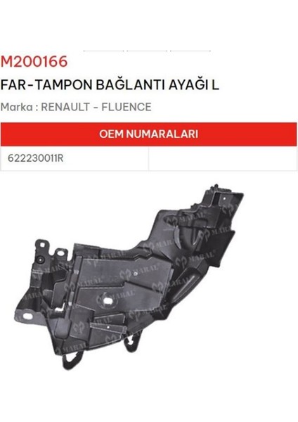 Tampon Baglantı Ayagı Sol Fluence 622230011R
