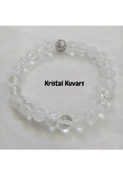 Kristal Kuvars Doğaltaş Unisex Bileklik