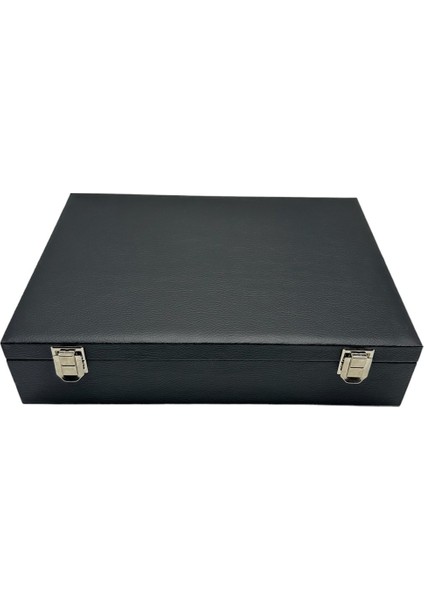 Saat Kutusu 15 Li Camsız Deri Siyah modelleri