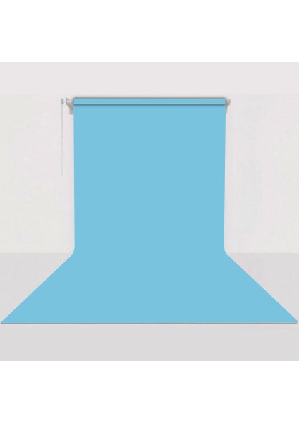Sabit (Tavan & Duvar) Kağıt Sonsuz Stüdyo Fon Perde (True Blue) 2.70X11 Metre