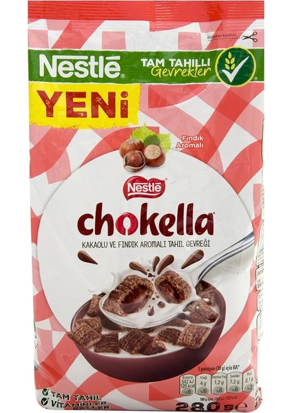 Chokella Kakaolu Tahıl Gevreği 280 gr x 3 Adet