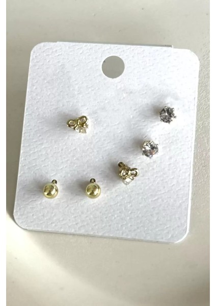 Altın Renk 6'lı Küpe Set fiyatları