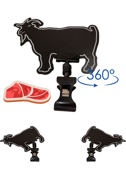 20 Adet Yaz Sil Mini Boy Mandallı Keçi Fiyatlık Etiketi Kasap Etiketi Kasap Tezgah Etiketi modelleri