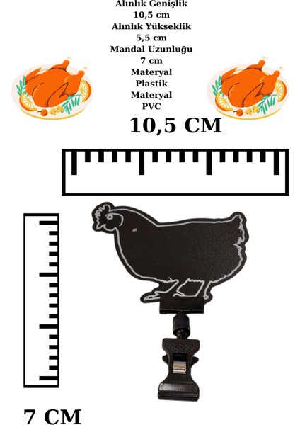 20 Adet Yaz Sil Mini Boy Mandallı Tavuk Fiyatlık Etiketi Kasap Etiketi Kasap Tezgah Etiketi fiyatları