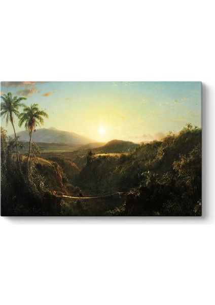 Frederic Edwin Church - Pichincha Kanvas Tablo