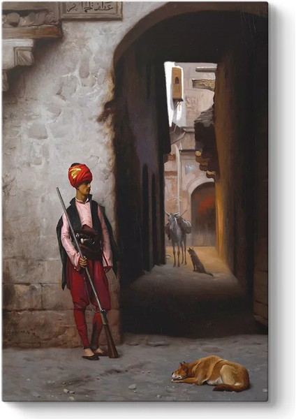 Jean Leon Gerome - The Guard Kanvas Tablo