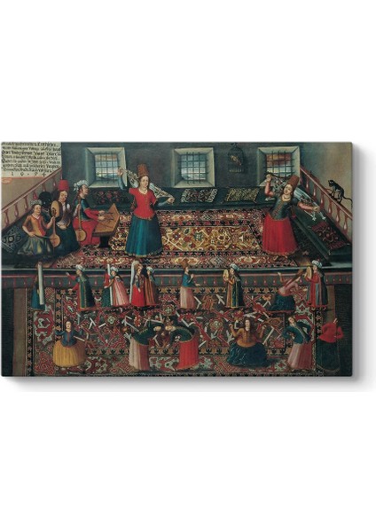 Franz Hermann - Ottoman Harem Kanvas Tablo