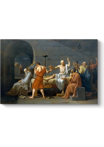 Jacques Louis David - Sokrates’in Ölümü Kanvas Tablo