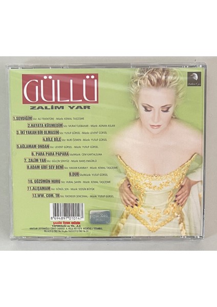 Güllü Zalim Yar CD (Jelatininde Sıfır Cd)