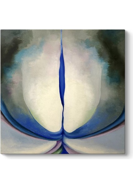 Georgia Okeeffe - Blue Line Kanvas Tablo