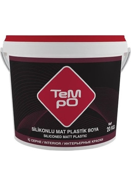 Silikonlu Mat Plastik Iç Cephe Duvar Boyası 20 kg Zencefil