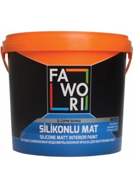 Fawori Silikonlu Mat Iç Cephe Boyası 15 Lt Zencefil