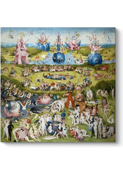 Hieronymus Bosch - Dünyevi Zevkler Bahçesi Kanvas Tablo