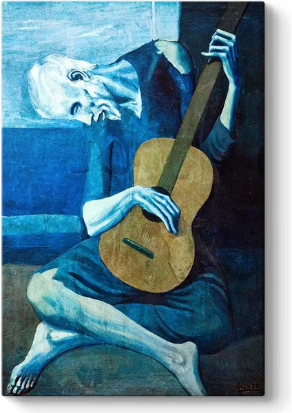Pablo Picasso - The Old Guitarist Kanvas Tablo