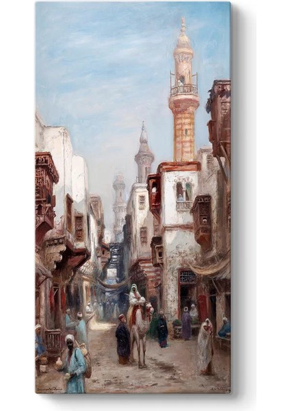Frans Wilhelm Odelmark - Kahire Çarşı Caddesi Kanvas Tablo