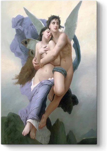 William Adolphe Bouguereau - The Abduction Of Psyche Kanvas Tablo
