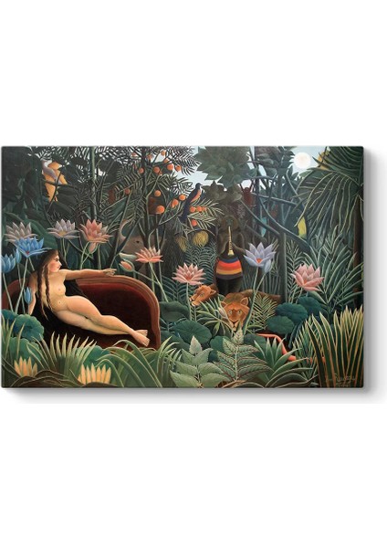 Henri Rousseau - The Dream Plaques Kanvas Tablo