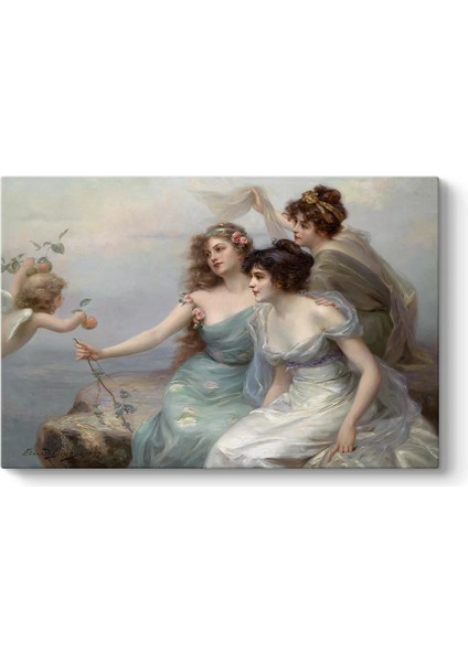 Edouard Bisson - Three Graces Kanvas Tablo
