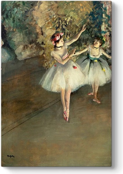 Edgar Degas - Two Ballerinas Kanvas Tablo