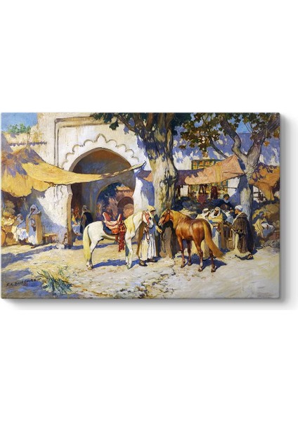 Frederick Arthur Bridgman - Çarşı Kanvas Tablo