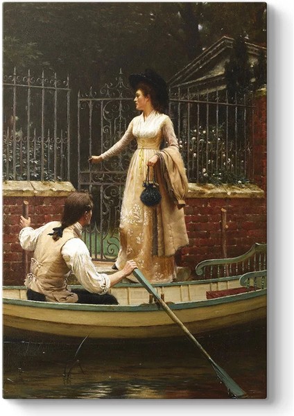 Edmund Blair Leighton - The Elopement Kanvas Tablo