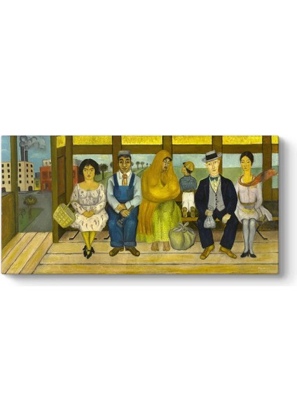 Frida Kahlo - The Bus Kanvas Tablo