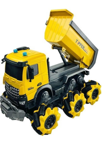YJ-075-2 Kumandalı Sesli ve Işıklı Damperli Kamyon 1:14 -Vardem