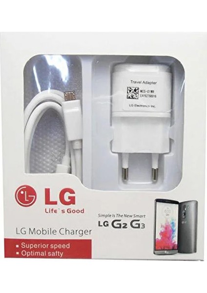 Lg Şarj Cihazı+Data Kablosu