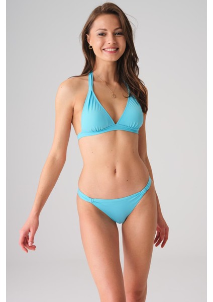 Yeni Sezon Uzun Üçgen Bikini Takım Mavi 227282 modelleri