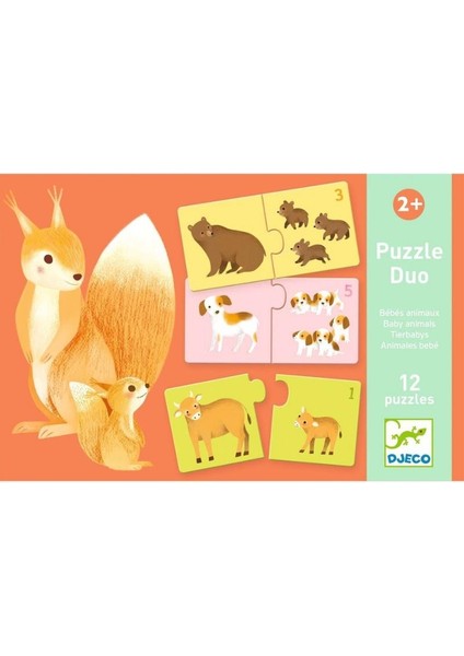 İkili Puzzle - Baby Animals