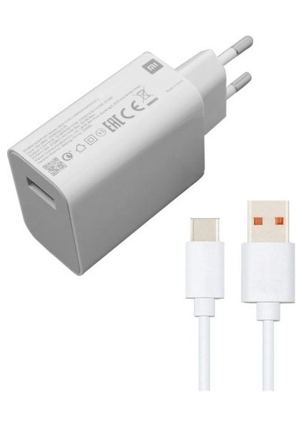 Xiaomi 33W Turbo Şarj Aleti Seti Type C 3A Qualcomm 3.0