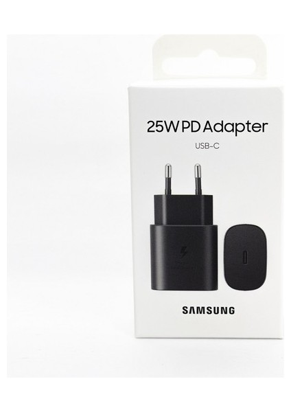 Samsung Galaxy S21 Ultra 5g Type-C Fast Şarj Adaptörü 25W Siyah
