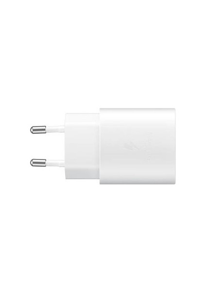 Samsung Galaxy A21 Type-C Fast Şarj Adaptörü 25W Beyaz