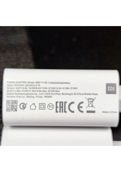 Xiaomi Turbo Şarj Aleti Mdy-11-Ez Type C 5A 33W