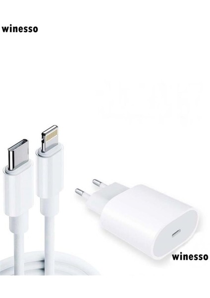 Iphone 11/11 Pro Max Hızlı Şarj Aleti Seti 20W Adaptör + Usb-C Kablo