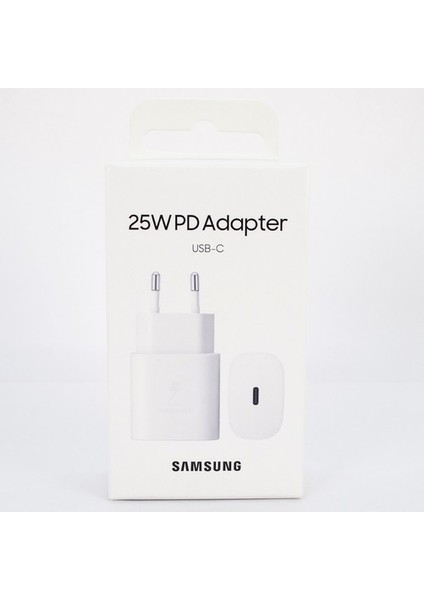 Samsung Galaxy A73 5g Type-C Fast Şarj Adaptörü 25W Beyaz