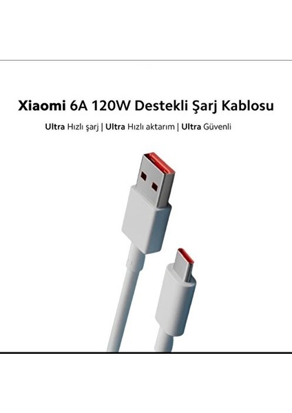 Xiaomi 6A Type-C 120W Kablo