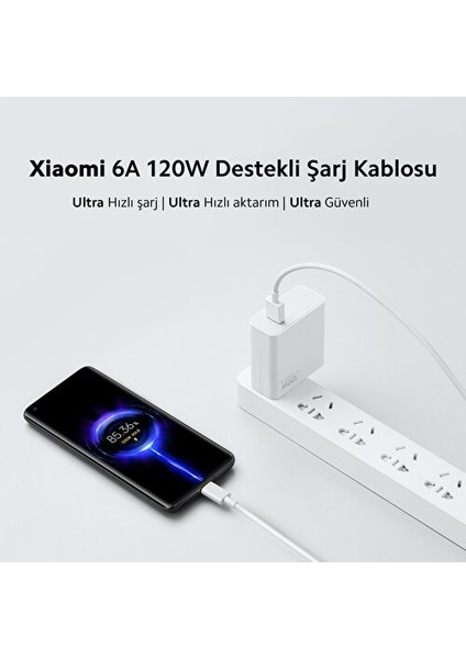 Xiaomi 6A Type-C 120W Kablo